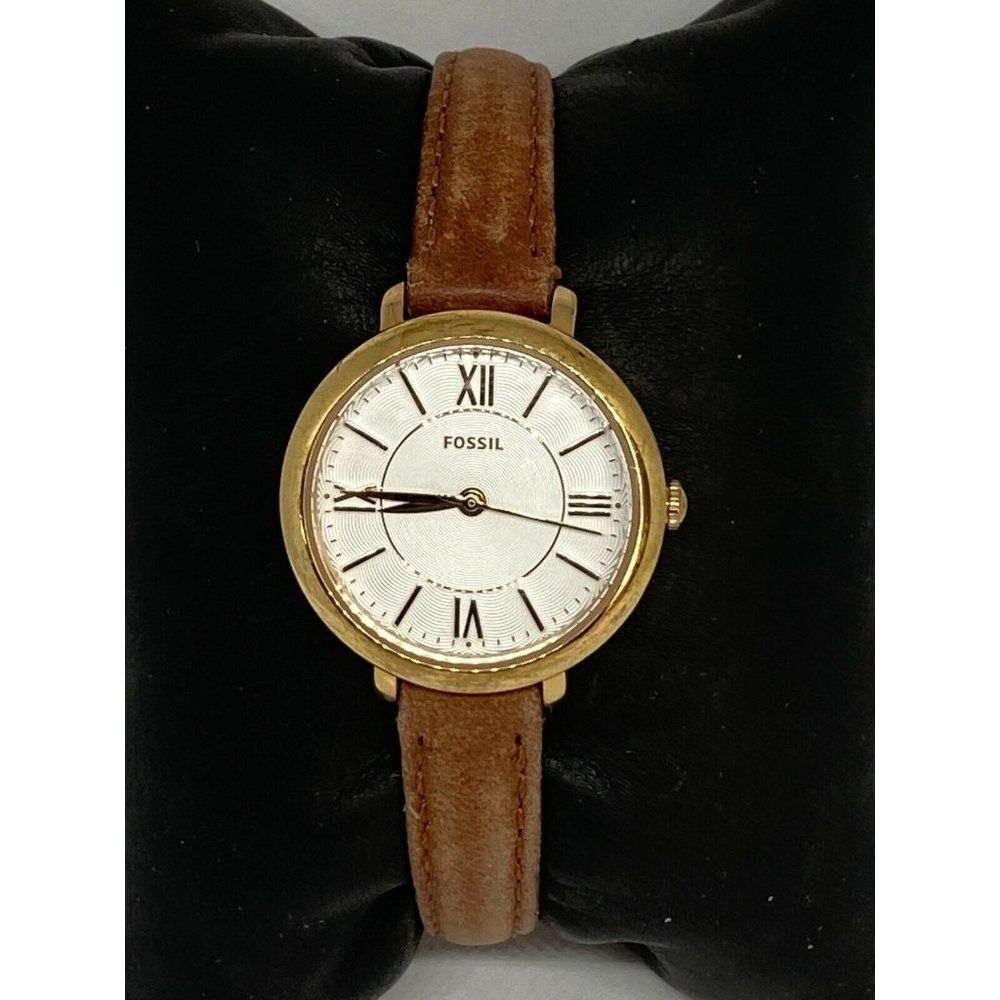 Fossil Jacqueline ES4412 Women's Leather Analog Wh